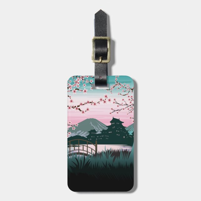 Blossom  luggage tag (Front Vertical)