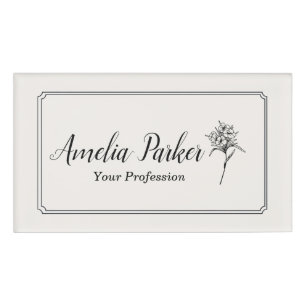 Blossom Name Tag