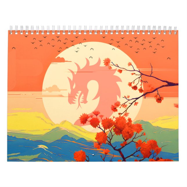 BLOSSOM NATURE MOUNTAIN DRAGON  CALENDAR (Cover)