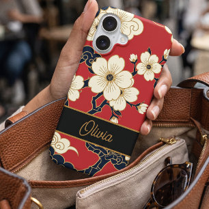 Blossom Nouveau Floral Custom iPhone Case