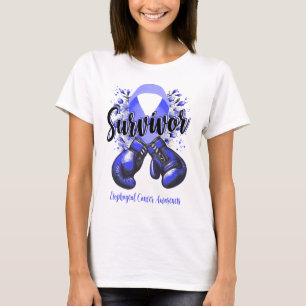 Blossom Oesophageal Cancer Warrior Survivor T-Shirt