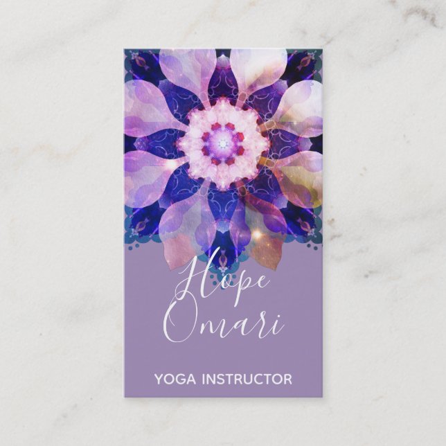 Blossom of Inner Light | Mandala Business Card (Front)
