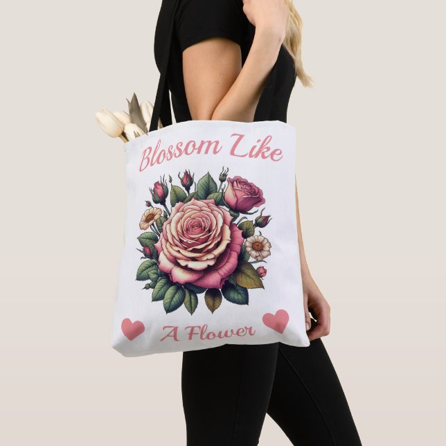 Blossom of Inspiration Tote Bag (Close Up)