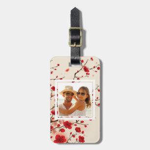 Blossom Oriental Style Painting   Add your Name Luggage Tag