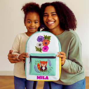 Blossom Panda Pal Printed Backpack