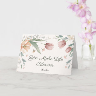 Blossom Personalised Mother's Day Greeting Card