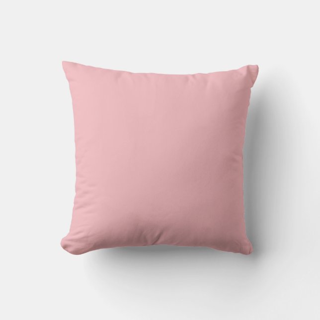 Blossom Pink Solid Colour Cushion (Front)