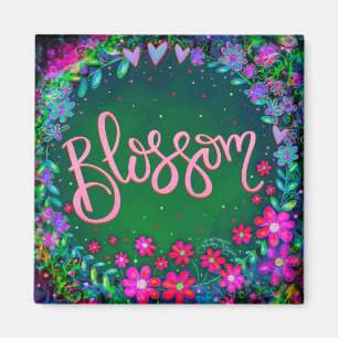 Blossom Pretty Fun Floral Modern Inspirivity Magnet