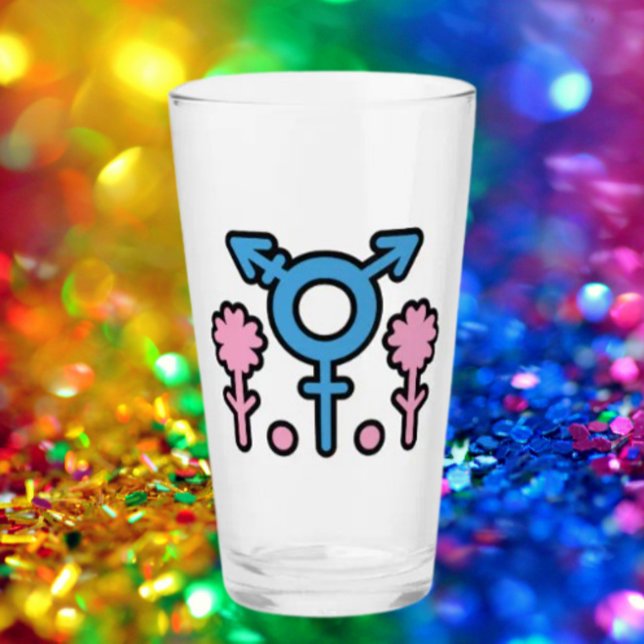 Blossom & Pride Pint Glass (Creator Uploaded)