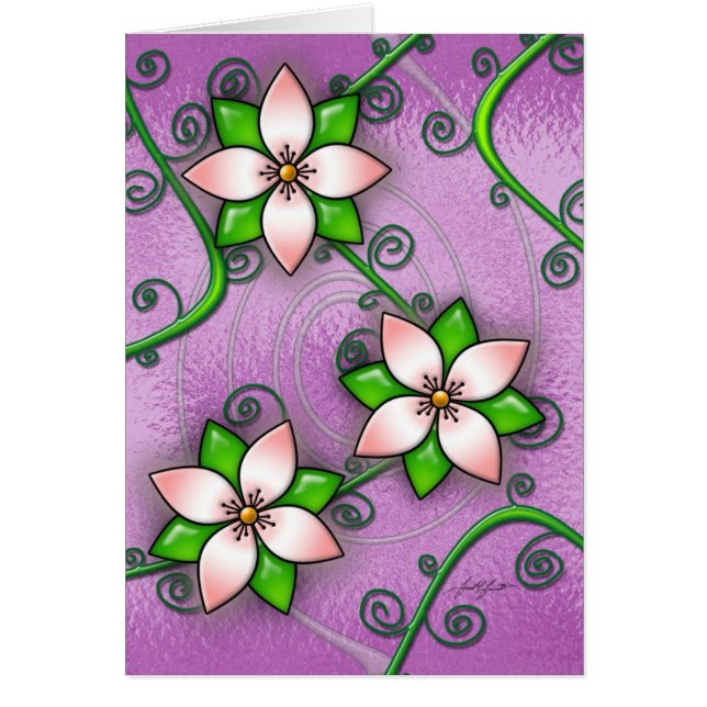 Blossom (Purple) Card (Front)