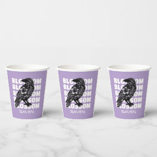 Blossom Raven – Blütenrabe Paper Cups