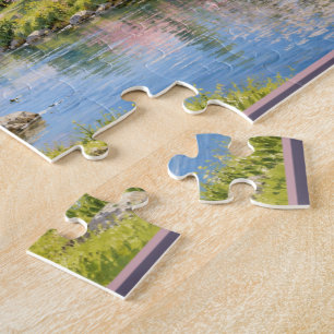 Blossom River Spring Landscape Puzzle