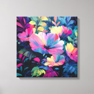 Blossom Rush Spring Floral Garden Canvas Print