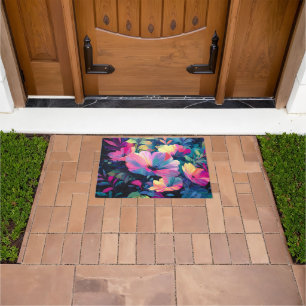 Blossom Rush Spring Floral Garden  Doormat