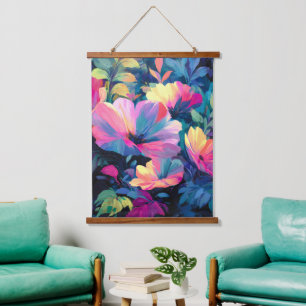 Blossom Rush Spring Floral Garden Hanging Tapestry