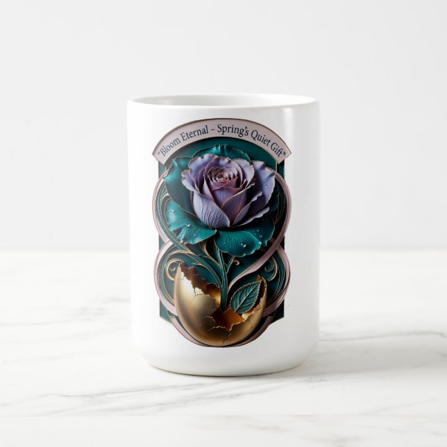 Blossom Season Rose, Wildflower Cottage Gift Coffee Mug (Center)