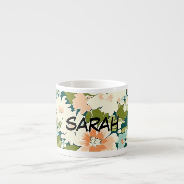 Blossom Sips Teacup Espresso Cup (Front)