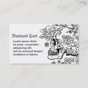 Blossom Skull Business Card