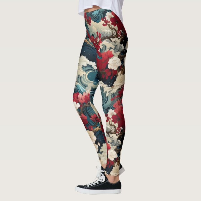 Blossom Storm Leggings - Pretty (Left)