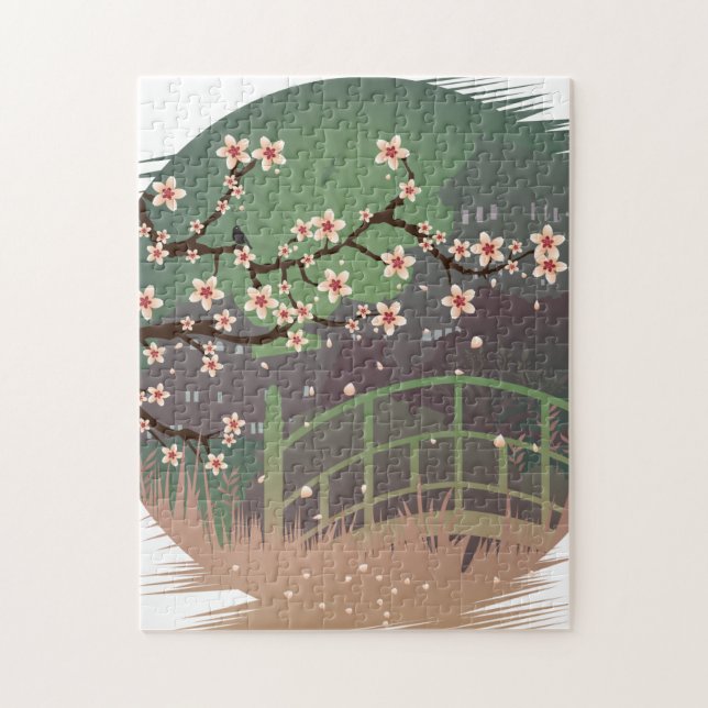Blossom Sundown Christmas Jigsaw Puzzle (Vertical)