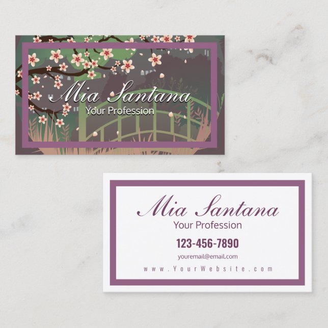 Blossom Sundown Profession Business Card (Front/Back)