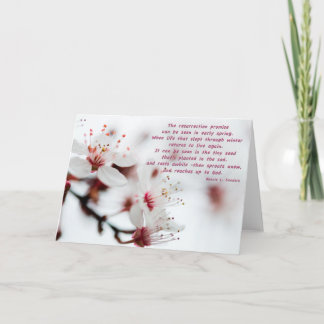 Blossom Sympathy Poem Card