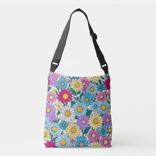 Blossom Symphony Crossbody Bag (Front)