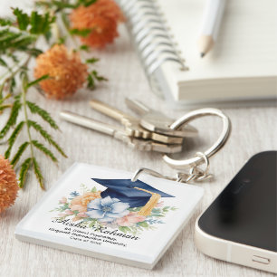 🎓Blossom & Tassel Graduation Key Ring