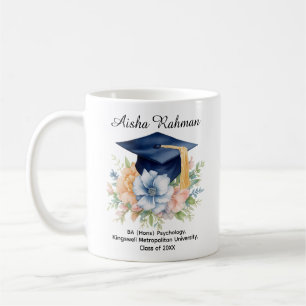 🎓Blossom & Tassel Graduation Mug