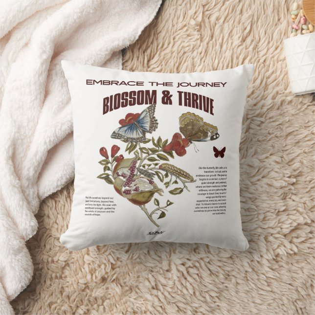 Blossom & Thrive: for Healing Journey Cushion (Blanket)