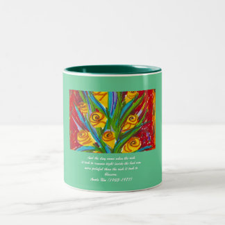 Blossom Two-Tone Coffee Mug