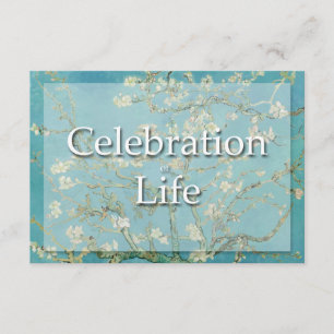 Blossom Van Gogh Celebration Funeral Announcement