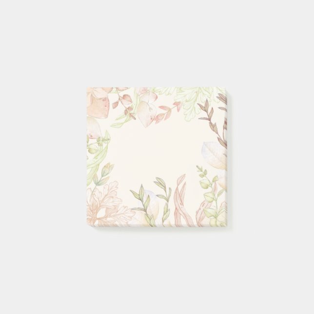 Blossom Watercolor Post-it Notes (Front)