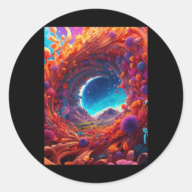 Blossom Waves Sticker  (Front)