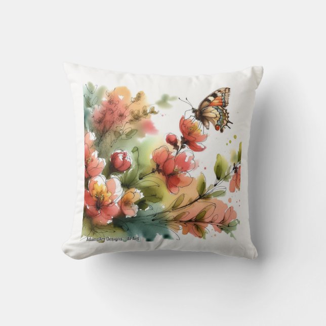 Blossom Whispers Cushion (Front)
