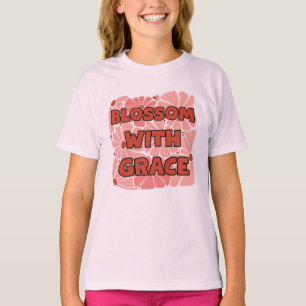 blossom with grace pink wildflower T-Shirt