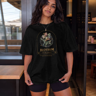 Blossom With Grace – Vintage Botanical Floral boho T-Shirt