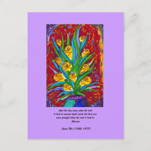 Blossom with Quote Postcard
