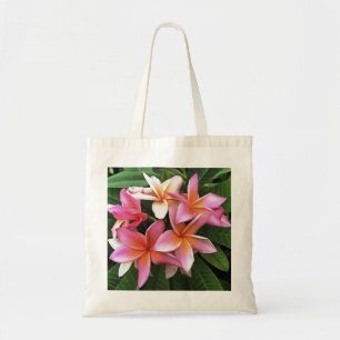 Blossom Wreath Of Pale Pink Frangipani Tote Bag