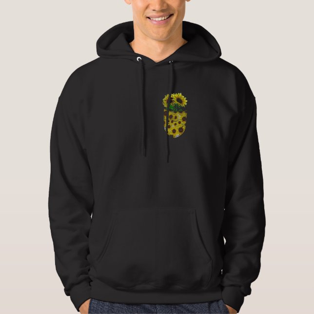Blossom Yellow Flower Florist Floral Cute Pocket S Hoodie (Front)