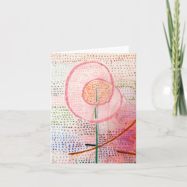 Blossoming 1934 Painting By Paul Klee Card (Front)