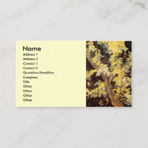 Blossoming Acacia Branches by Vincent van Gogh Business Card