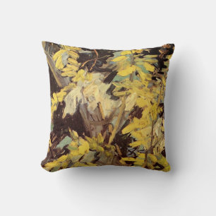 Blossoming Acacia Branches by Vincent van Gogh Cushion