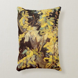 Blossoming Acacia Branches by Vincent van Gogh Decorative Cushion