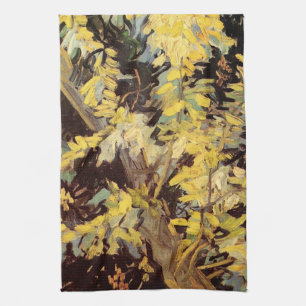 Blossoming Acacia Branches by Vincent van Gogh Tea Towel