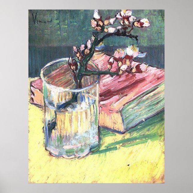 Blossoming Almond Branch by Vincent van Gogh Poster (Front)