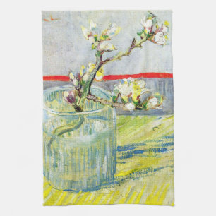 Blossoming Almond Branch by Vincent van Gogh Tea Towel