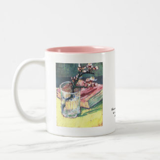 Blossoming Almond Branch... by Vincent van Gogh Two-Tone Coffee Mug