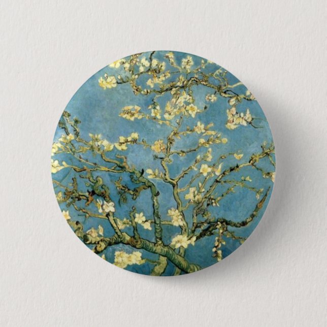 Blossoming Almond Tree by Van Gogh 6 Cm Round Badge (Front)