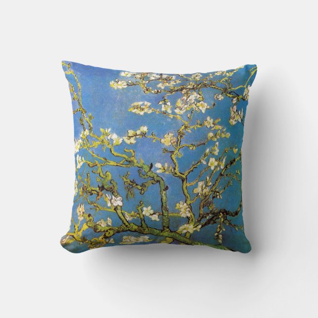 Blossoming Almond Tree by Van Gogh Cushion (Front)